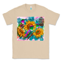 Mushroom hummingbirds sunflower Classic Tee - TumblerDesignByShophia