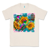 Natural hummingbirds sunflower Classic Tee - TumblerDesignByShophia