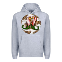 Heather Grey Elf Shoes Christmas Premium Hoodie - RanaPortraitStore