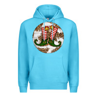 Ocean Blue Elf Shoes Christmas Premium Hoodie - RanaPortraitStore