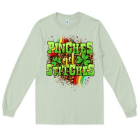 Matcha St. Patrick's Day Pinches get stitches Long Sleeve Tee - OliviaCreatesArt