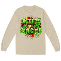 Mushroom St. Patrick's Day Pinches get stitches Long Sleeve Tee - OliviaCreatesArt