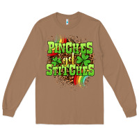 Toasted Coconut St. Patrick's Day Pinches get stitches Long Sleeve Tee - OliviaCreatesArt