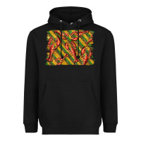 Black mardi gras crawfish background Heavyweight Hoodie - BarkalooDesign