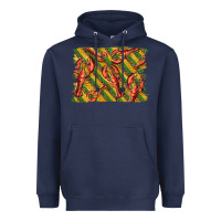 Navy mardi gras crawfish background Heavyweight Hoodie - BarkalooDesign