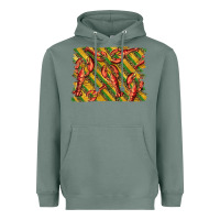 Sage mardi gras crawfish background Heavyweight Hoodie - BarkalooDesign