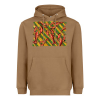 Toasted Coconut mardi gras crawfish background Heavyweight Hoodie - BarkalooDesign