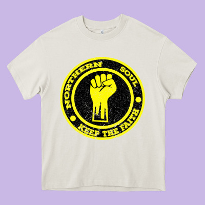 Northern Soul Keep The Faith Heavy Core Tee Designed By Bettercallsaul