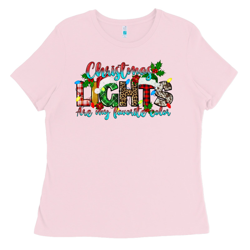 Christmas Lights Are My Favorite Ladies Tee by texasbilliewilder | Teevron