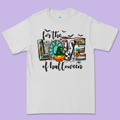 Western For The Love Of Halloween Premium Tee Designed By Texasbilliewilder