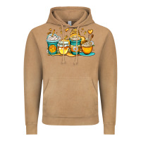 Honey Bee Coffee Cups Vintage Hoodie | Teevron