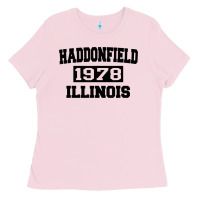 Bubblegum Pink Haddonfield Illinois Halloween 1978 Halloween Spooky Scary Gift Ladies Tee - longCreatives