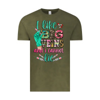 Vintage Olive i like big veins and i cannot lie Vintage Tee - CowGirlArtShop