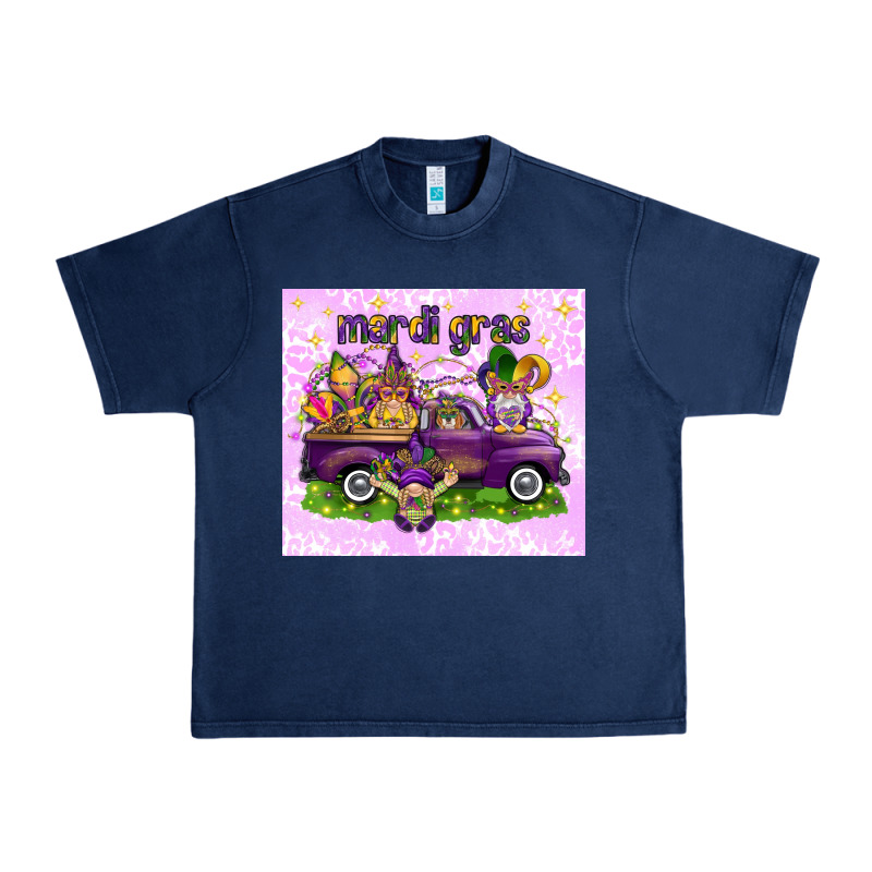 Mardi Gras With Gnomies Tumbler Urban Heavy Tee by HowdyJamesFarm | Teevron