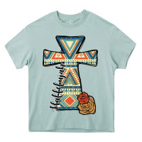 Arona halleluljah aztec cross Heavy Core Tee - JahusDesignShop