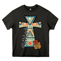 Asphalt halleluljah aztec cross Heavy Core Tee - JahusDesignShop