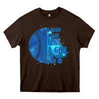 Chocolate Brown I Know I Play Like A Girl Try To Keep Up Softball Heavy Core Tee - Bettercallsaul