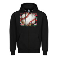 Black sports baseball background Zipper Hoodie - Artiststas