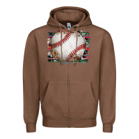 Chestnut sports baseball background Zipper Hoodie - Artiststas