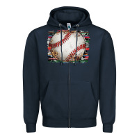 Navy sports baseball background Zipper Hoodie - Artiststas
