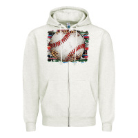 Oatmeal Heather sports baseball background Zipper Hoodie - Artiststas