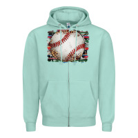 Seafoam sports baseball background Zipper Hoodie - Artiststas