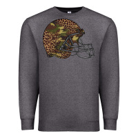Charcoal Heather American football helmet Premium Sweatshirt - BarkalooDesign