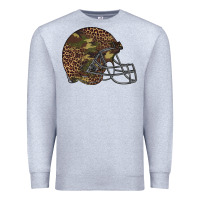 Heather Grey American football helmet Premium Sweatshirt - BarkalooDesign