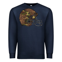 Navy American football helmet Premium Sweatshirt - BarkalooDesign