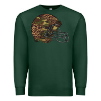Sports Green American football helmet Premium Sweatshirt - BarkalooDesign