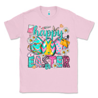 Bubblegum Pink Happy Easter Egg Nurse Classic Tee - HowdyJamesFarm