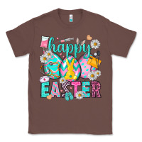 Chestnut Happy Easter Egg Nurse Classic Tee - HowdyJamesFarm