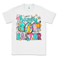 White Happy Easter Egg Nurse Classic Tee - HowdyJamesFarm