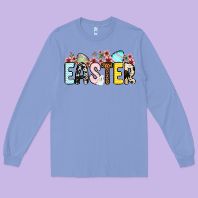 Western Easter Long Sleeve Tee Designed By Oliviacreatesart