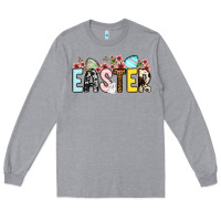 Heather Grey Western Easter Long Sleeve Tee - OliviaCreatesArt