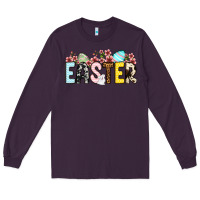 Plum Western Easter Long Sleeve Tee - OliviaCreatesArt
