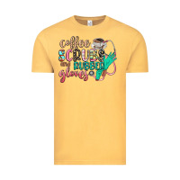 Vintage Mustard coffee scrubs and rubber gloves Vintage Tee - CowGirlArtShop