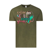Vintage Olive coffee scrubs and rubber gloves Vintage Tee - CowGirlArtShop