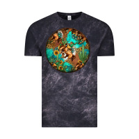 Cloud Black western pattern circle Vintage Tee - Jasminsmagicworld