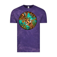 Cloud Purple western pattern circle Vintage Tee - Jasminsmagicworld