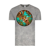 Cloud Rock western pattern circle Vintage Tee - Jasminsmagicworld