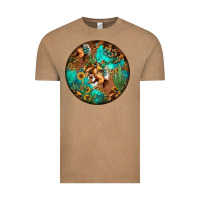 Vintage Coffee western pattern circle Vintage Tee - Jasminsmagicworld