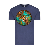 Vintage Denim western pattern circle Vintage Tee - Jasminsmagicworld