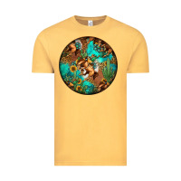 Vintage Mustard western pattern circle Vintage Tee - Jasminsmagicworld