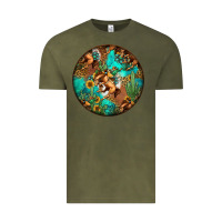 Vintage Olive western pattern circle Vintage Tee - Jasminsmagicworld