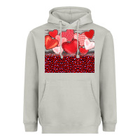 Moon Dust valentine's day red hearts red leopard Heavyweight Hoodie - BarkalooDesign