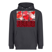 Smoke valentine's day red hearts red leopard Heavyweight Hoodie - BarkalooDesign