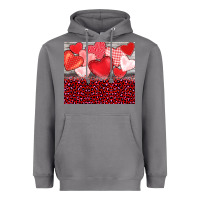 Storm valentine's day red hearts red leopard Heavyweight Hoodie - BarkalooDesign