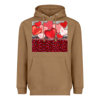 Toasted Coconut valentine's day red hearts red leopard Heavyweight Hoodie - BarkalooDesign