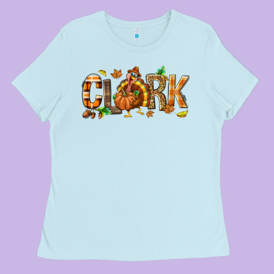 Personalized Thanksgiving Ladies Tee Designed By Nancycooperartshop